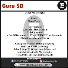 Jadwal dan syarat pendaftaran ppdb smp kab majalengka 2020 2021 : Lowongan Kerja Guru Sd