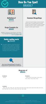 Yes, she does brusquely put people in their place, and she can be a little gruff. Correct Spelling For Brasil Infographic Spellchecker Net