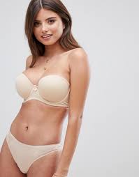 Damen samt schulterfrei bh trägerlos rückenfrei bügel nahtlose bra hochzeit. Pour Moi Definitions Tragerloser Bh In Hellbeige Evesham Nj