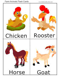 Kids Flash Cards Farm Animals Pictures Farm Animals Pictures Animal Flashcards Printable Flash Cards