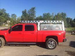 Heavy Hauler Trailers System One Ladder Rack And Weather Guard Boxes On