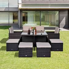 Sit and relax with a sundowner on one of the range's garden chairs , whether you're looking for hanging chairs, rocking chairs, folding chairs or even a relaxing. Found It At Wayfair Co Uk 8 Seater Dining Set With Cushions Garden Dining Set Rattan Garden Furniture Garden Furniture Sale