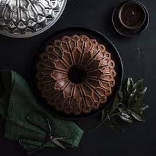 An intricate stained glass window inspired the design of this handsome pan. Stained Glass Bundt Pan Nordic Ware