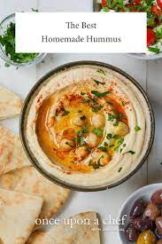 The Best Homemade Hummus Once Upon A Chef Recipe Food Processor Recipes Hummus Recipe Homemade Recipes