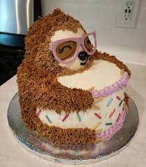 Take a year off and tell people you are younger. Sloth Hug Birthday Cake In 2021 Sloth Cakes Cupcake Cakes Girly Cakes
