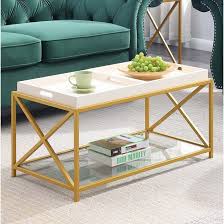 A square coffee table complements a square room perfectly, while a round coffee table works best in large, open areas. Gold Flamingo Carmelo 3 Piece Coffee Table Set Reviews Wayfair