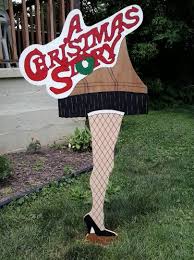 A Christmas Story Leg Lamp Outdoor Wood Yard Art Lawn Decoration Christmas Story Leg Lamp Wood Yard Art Christmas Yard Art
