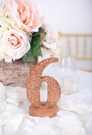 Rose Gold Glitter Table Numbers For Wedding Decor Table Numbers For Wedding Wedding Rose Gold Theme Gold Wedding Decorations Rose Gold Centerpiece