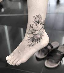 Hình xăm chân 3d, cổ chân, bắp chân, bàn chân. Vnstyle Tattoo Piercing 100 Hinh XÄƒm Hoa á»Ÿ Cá»• Chan Máº¯t Ca Chan Cho Cac Chá»‹ Em Magnolia Tattoo Foot Tattoos Cute Ankle Tattoos