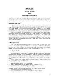 Bagian ini ditulis paling atas kiri atas lembar surat. Bab 12 Surat Dinas