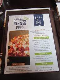 Menu olive garden early dinner duos. Located Near The Mckinley Mall Picture Of Olive Garden Italian Restaurant Blasdell Tripadvisor