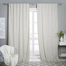 Bedroom Black And White Blackout Curtains Cotton Textured Weave Curtain Blackout Lining Ivory Cool Curtains Living Room Decor Curtains Curtains Living Room