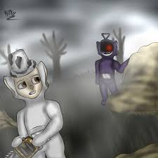 Guardian vs tinky winky Slendytubbies art (Kathy Shadely K.T). | Teletubbies,  Fan art, Cartoons comics