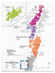 France Bourgogne Wine Map In 2019 Burgundy Wine Map Wine