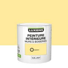 Peinture plafond intérieur luxens blanc mat 1 l. Peinture Interieure Banana6 Luxens Satin 0 5l Ravate Com