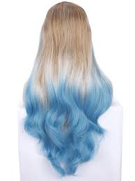 And, certainly, redheads shouldn't miss a chance to rock this. Ombre Blonde Blue Synthetic Lace Front Wig Long Ombre Lace Front Wigs Chloewigs