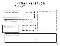 Planet Research Graphic Organizer Graphic Organizers Teaching Science Science Lessons