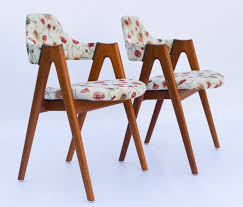 For Sale Pair Of Kai Christiansen Compass Dining Chairs 1960s Vntg Vintage In 2020 Dining Chairs Chair Dining