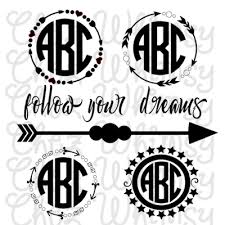 Download Chez Whimsy Arrows Monogram Frame Svg Free Svg Monogram Frame Cricut Monogram Monogram Svg