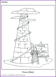 They're great for all ages. Tower Of Babel Coloring Page Kids Korner Biblewise Tower Of Babel Bible Crafts Bible Coloring Pages