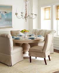 Prudence Dining Table Erica Dining Chair Dayton Banquette By Vanguard At Horchow Dining Room Cozy Banquette Dining Set Banquette Dining