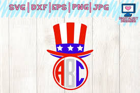 Download 4th Of July Svg Circle Monogram Svg Uncle Sam Svg 4th Of July Monogram Svg American Flag Monogram Patriotic Svg American Flag Svg Cricut 94627 Cut Files Design Bundles