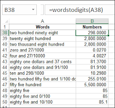 Do not use commas when writing out numbers above 999: Words To Numbers In Excel Contextures Blog