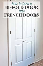 Great savings & free delivery / collection on many items. How To Turn A Bi Fold Door Into French Doors Diy Closet Door Makeover