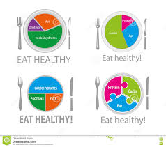 Healthy Nutrition Chart Eating Plate Concept Infographic