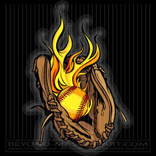Download softball clipart images and vector illustrations in 45 different styles for free. Softball Glove Flame Clipart Graphic Vector Softball Image