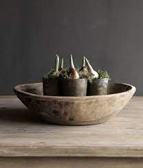 oude houten nepalese schaal decoraties mooie huis inrichting interieur