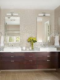 Bathroom Mosaic Tile White Backsplash Ideas Love The Vanities But I Couldn T Do The Backsplash Tile Backsplash Bathroom