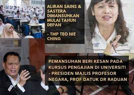 Perlu lulusan spm dan kursus selama 3 tahun. Pihak Universiti Bimbang Pemansuhan Aliran Sains Sastera Akan Beri Kesan Pada Kursus Pengajian Di Peringkat Universiti