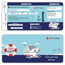 Alle passagiere, die bis zum 22. Einladungskarte Geburtstag Einladung Schiff Kreuzfahrt Bordkarte Ticket