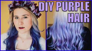 See more ideas about dyed hair, pretty hairstyles, beautiful hair. Diy Purple Ombre Hair Ft Manic Panic Ultra Violet Youtube