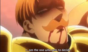 It's the battle of the arrogant mustached heavy hitterswith huge weapons! Seven Deadly Sins Escanor Gif Sevendeadlysins Escanor Decide Discover Share Gifs
