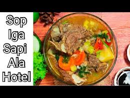 Typically the food is first seared at a high temperature and then finished in a covered pot with a variable amount of liquid, resulting in a particular flavor. Resep Sop Iga Sapi Ala Restoran Iga Ala Hotel Bintang Lima Youtube