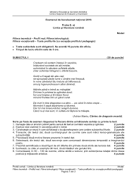 Maybe you would like to learn more about one of these? Model De Subiect La Limba RomanÄƒ Real È™i Tehnologic Bac 2016