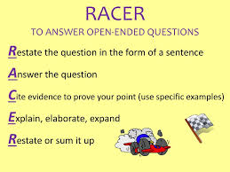 You will be opening up a topic about vacations, foreign places and. Ppt Racer To Answer Open Ended Questions Powerpoint Presentation Free Download Id 1892056