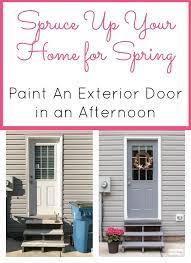 A new coat of paint is a great way to enhance your home's curb appeal. How To Paint A Door Without Removing It Atta Girl Says