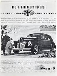1940 Mercury 8 Auto Ad Vintage Car Ads 1940s Classic Cars Etsy In 2021 Car Ads Classic Cars Vintage Advertisements