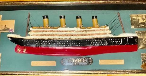 throwbackthursday Remembering the Titanic: Tucked up in the Local History  nook in the Meekins Library, you can find a small display case chronicling  the story of the RMS Titanic. This home-made display