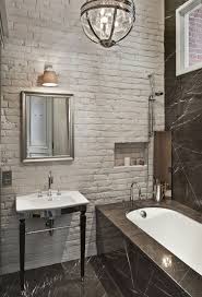 33 Amazing Bathroom Design With Brick Wall Tiles With Images Brick Bathroom Traditional Bathroom Brick Tiles Bathroom