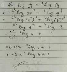 Maybe you would like to learn more about one of these? Tentukan Nilai 2 Log 1 27 3 Log 9 Brainly Co Id