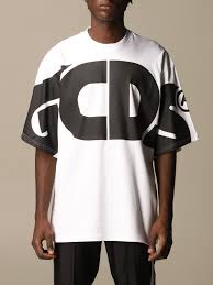 God can't destroy streetwear is an italian brand founded in 2015 by the calza brothers. Gcds Outlet Over Cotton T Shirt With Logo T Shirt Gcds Men White T Shirt Gcds Cc94m021006 Giglio En