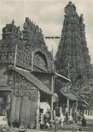 Meenakshi Amman temple, madurai. Sculptures in the 1000-pillar mandapa (choultry), around 1895.
