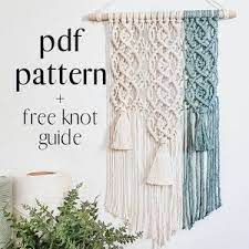 Maybe you would like to learn more about one of these? Macrame Pattern Macrame Wall Hanging Macrame Diy Modern Macrame Macrame Tutorial Pattern Pdf Wall Hanging Pattern Lady Josephine In 2021 Macrame Wall Hanging Tutorial Macrame Wall Hanging Macrame Patterns