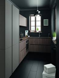 Cuisine Ambiance Retro Cuisine Moderne Cuisine Noire Et Bois Moderne
