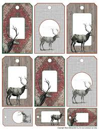 Printable gift tags by canva. Mercantile Muse Free Vintage Deer Gift Tags And Time To Link Up Deer Gifts Gift Tags Diy Gift Tags