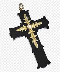 All png clipart pictures with transparent background are high quality, easy to use. Victorian Onyx And 14k Gold Cross Pendant With Pearl Cross Clipart 932826 Pikpng